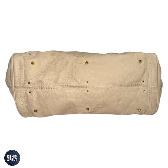 Chloé Paddington Beige Soft Leather Satchel Padlock Top Handle Bag Purse Luxe - Picture 8 of 16